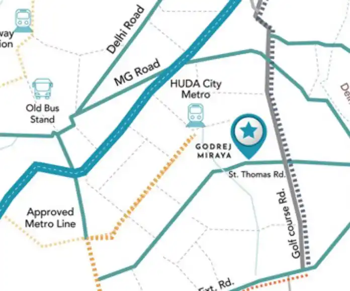 Godrej Miraya Location Map